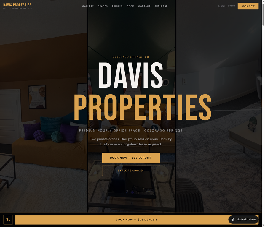 Davis Properties Portal screenshot